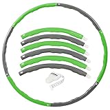 Sport-Tec Hula Hoop Reifen, ø 100 cm, 1,5 kg, inkl. Maßband Power...