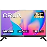 CRUA VIDAA Smart TV,24 Zoll (60 cm) TV,1366x768 HD Fernseher,Power Input...