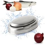 Wilhelm Sell® Edelstahlseife mit Ablageschälchen - Geruchsneutralisierer mit...