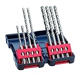 Bosch Professional 8-tlg Hammerbohrerset SDS plus-3 (für Beton, in Tough Box,...