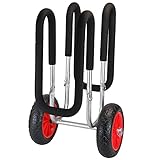 ALPIDEX SUP Transportwagen Stand Up Paddle Board Trolley Wagen Ø25 cm Breite...