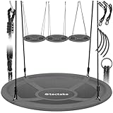 tectake® Nestschaukel, Korbschaukel bis 120 kg belastbar, Schaukel für Kinder...
