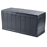Koll Living Aufbewahrungsbox/Kissenbox 270 L - platzsparende Gartenbox mit jede...
