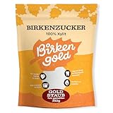 Birkengold Xylit Puderzucker 350 g Beutel - Xylitol Birkenzucker - Fein Gemahlen...