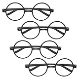 Partygeschenke - Neuheit Harry-Potter-Brillen - 4er-Pack, Schwarz
