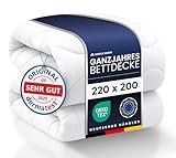 Bettdecke 220x200 als Schlafdecke - Ganzjahresdecke für Allergiker geeignet -...
