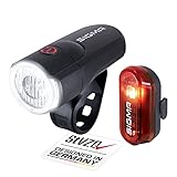 SIGMA Aura 30 & Curve | batteriebetriebenes Fahrradlichter Set | Werkzeuglose...
