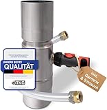 Regensammler für Fallrohre 100 mm - Zink Regenwassersammler für Fallrohr DN100...