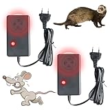 Lomhyve 2 Stück Marderschreck mit Stecker,Marderabwehr Haus, Marderfalle Marder...