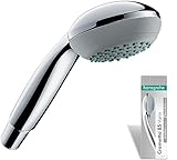 hansgrohe Crometta 85 - Duschkopf, Handbrause mit 2 Strahlarten, runde...