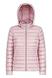 Geox Women's W Jaysen Hood JKT Jacket, Dawn PINK, 42