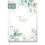 Häfft-Timer 2025/2026 A5 (Aug 25 - Sep 26) Hardcover Schülerkalender...