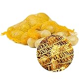 Raschelsäcke aus Mesh Gewebe mit Zugband - 10 Stück Netzsäcke 60x100 cm für...