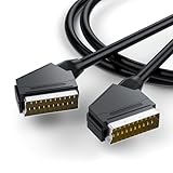 Scart Kabel RGB True 21-Pin, BolAAzuL Composite RGB Scart zu Scart Kabel für...