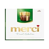 merci Finest Selection Mandel Knusper Vielfalt – 1 x 250g – Gefüllte und...