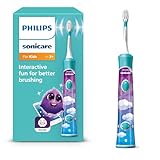 Philips Sonicare For Kids, elektrische Schallzahnbürste mit App, für Kinder ab...