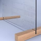 SARAR Spuckschutz aus 8mm echtes SICHERHEITSGLAS - (B) 120 cm x (H) 70 cm Made...