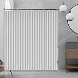 Klappbar Duschvorhangstange mit Wasserdicht Duschvorhang, Verstellbare...