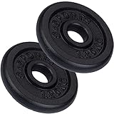 ScSPORTS® Hantelscheiben - Set, 2,5/5/7,5/10kg, Ø 30/31 mm, Gusseisen -...