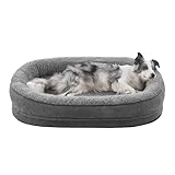 Pawk Orthopädisches Hundebett Mittelgroße Hunde, Vierseitiges Nackenrolle...