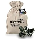 NaturFabrik Zündfabrik (Feuerzapfen 32 Stück) inkl. Aufbewahrungsbeutel |...