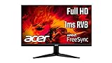 Acer Nitro KG241YA Gaming Monitor 23.8 Zoll (60 cm Bildschirm) Full HD, 75Hz...