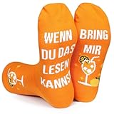 BOFUNX Apero Geschenk Apero Socken - Wenn Du Das Lesen Kannst Bring Mir Apero...