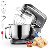 Fentic Küchenmaschine - 2000W - Edelstahl Rührschüssel (6,2 L) - Knetmaschine...