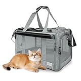 Transportbox Katze Katzentransporttasche Faltbar – Tragetasche für Katze &...