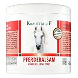 Kräuterhof® Pferdebalsam Wärmend & Extra Stark – Wärmendes Massagegel Für...