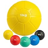 MATCHU - Medizinball - Medicine Ball - Vollgummi - Erhältlich in 1kg, 2kg, 3kg,...