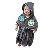 Mabyen Baby Kapuzen Bademantel | Baby Poncho mit Kapuze - aus 100% Bio-Baumwolle...