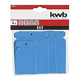 kwb Kunststoffspachtel 4er Set/Kit-Spachtel für Füllmasse, Spachtelmasse,...