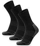 HIYATO Wintersocken Herren & Damen - Gepolstert, 60% Merinowolle Wandersocken,...