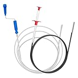 2Stk Abflussreiniger Spirale Abfluss Rohrreinigung 3m,Krallengreifer...