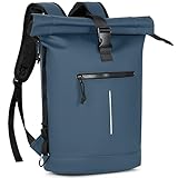 Lekeinchi Rolltop Rucksack Wasserdicht für Damen & Herren, Großer Laptop...