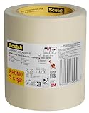 Scotch Kreppband Classic, Promo Pack, 3 Rollen, 36 mm x 50 m – Hochwertiges...