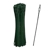 Relaxdays Pflanzenbinder, 200er Set, 23 cm, verstellbare Pflanzenhalter,...