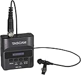 Tascam DR-10L Digital-Audiorecorder mit Lavalier-Mikrofon, black