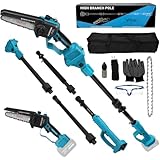Akku Hochentaster Ast Kettensäge Profi-Astsäge kompatibel mit Makita 18V(ohne...