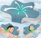 Kopfkissen gegen Nackenschmerzen – Orthopädisches Memory Foam...