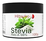 Ultra-konzentriertes Stevia-Pulver (100g) | 98% Reba-98 Pur | 470x süßer als...