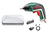 Bosch Akkuschrauber IXO (5. Generation, 10 Bits, USB Ladegerät, Dose, 3,6 Volt,...