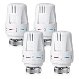 Aoreun 4 Stück Thermostat Heizung, Heizkörper Thermostatkopf...