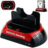 Retoo Festplatten Docking Station USB 2.0, Dockingstation für SATA IDE 2,5 Zoll...