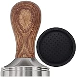 LEUOVE Kaffee Tamper 51mm, Espresso Stamper Set Edelstahl Base Holzgriff mit...