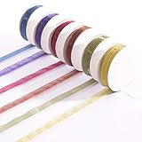Vaessen Creative Organza Set Herbst, 6 Farben, 6 mm x 2 m Organzaband mit...