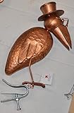 Dachfigur Zaunfigur Dr.Rabe 32cm kupferlook Dachschmuck Dachrinnenfigur