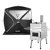 WILLOWYBE Tragbares Outdoor-Sauna-Set mit Saunazelt, Sauna-Holzofen und...