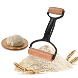 Jadin Nudelholz, Teigroller, Nuudelholz aus Holz mit 2 Rollen, Nudelholz mit...